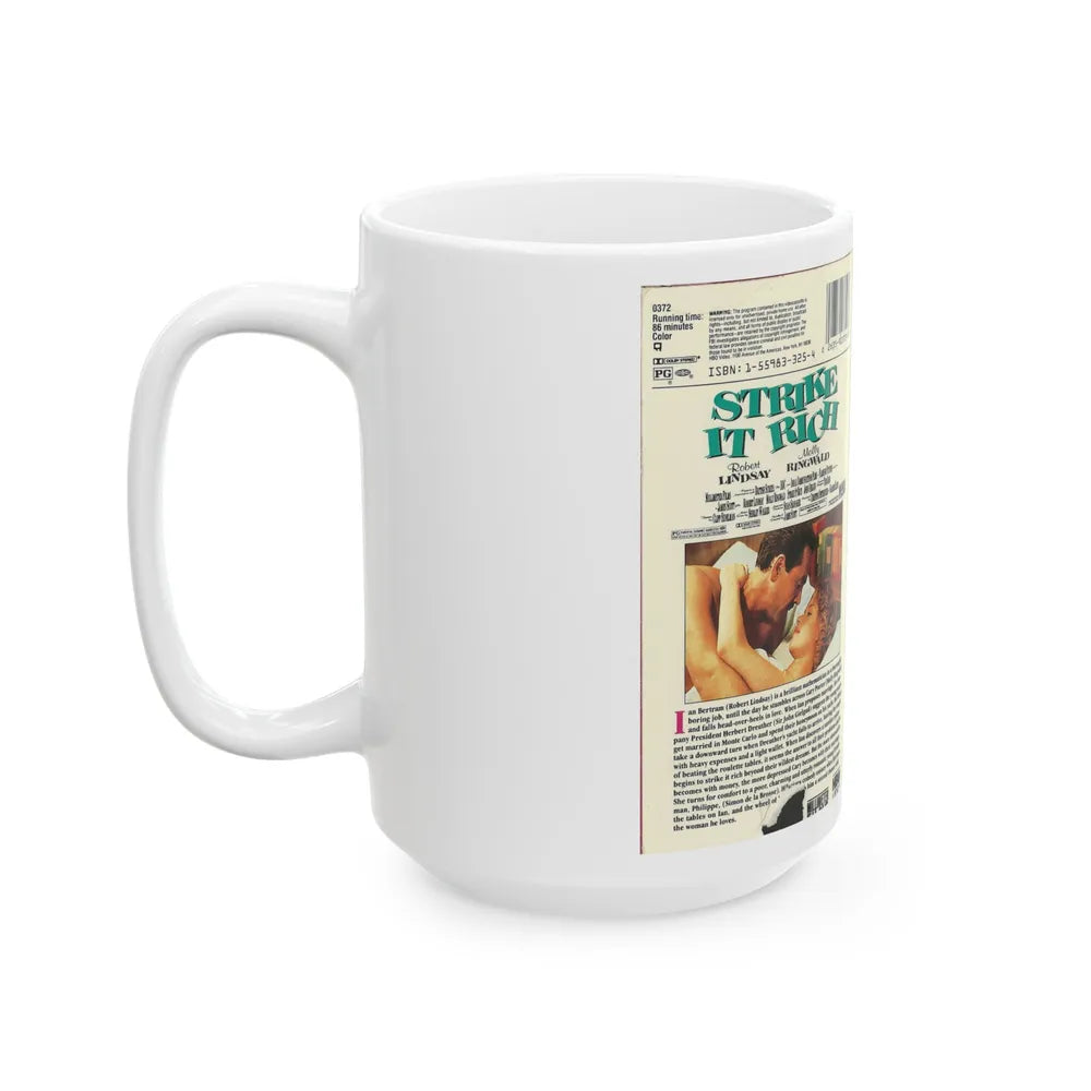 STRIKE IT RICH (VHS COVER) - White Coffee Mug-Go Mug Yourself