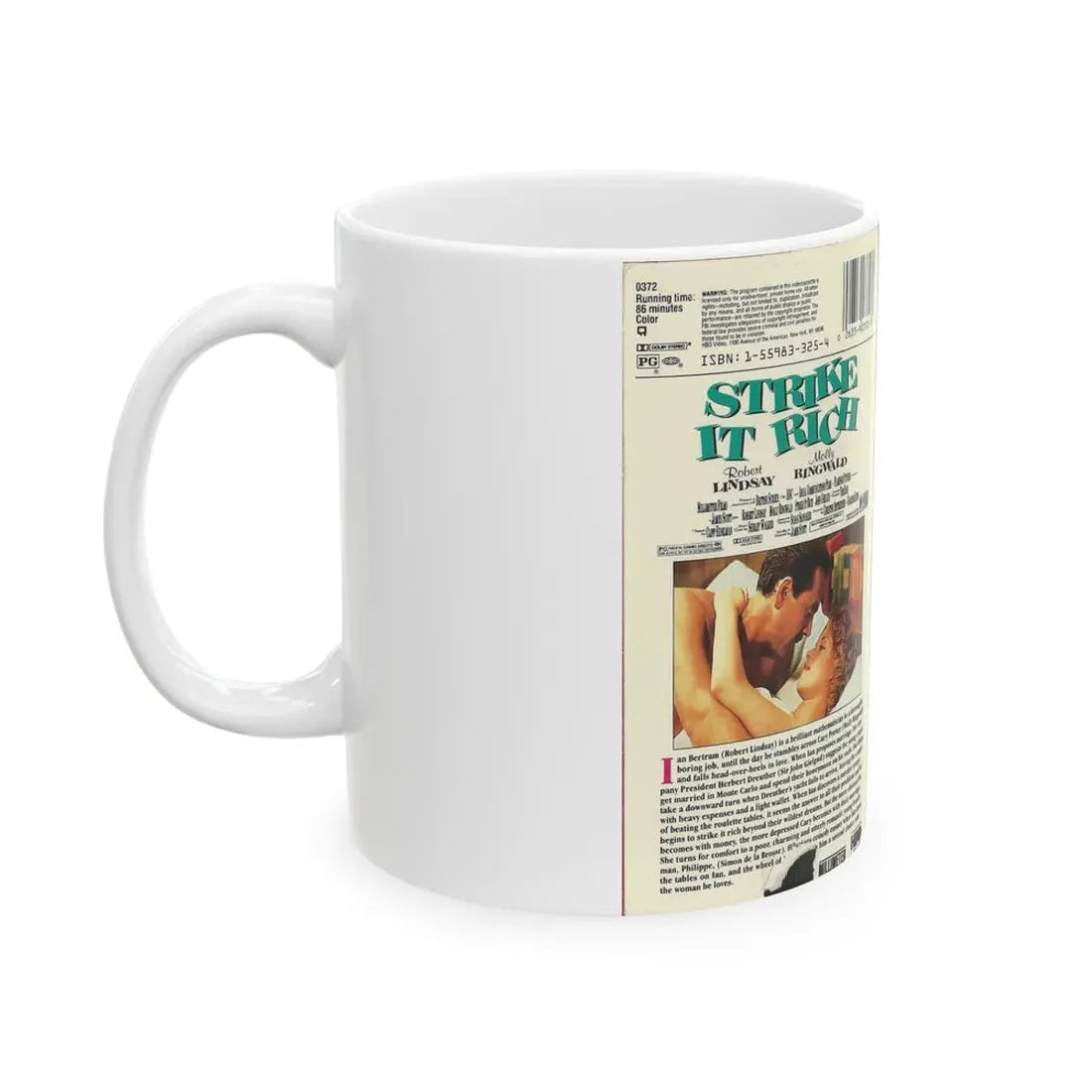STRIKE IT RICH (VHS COVER) - White Coffee Mug - Go Mug Yourself