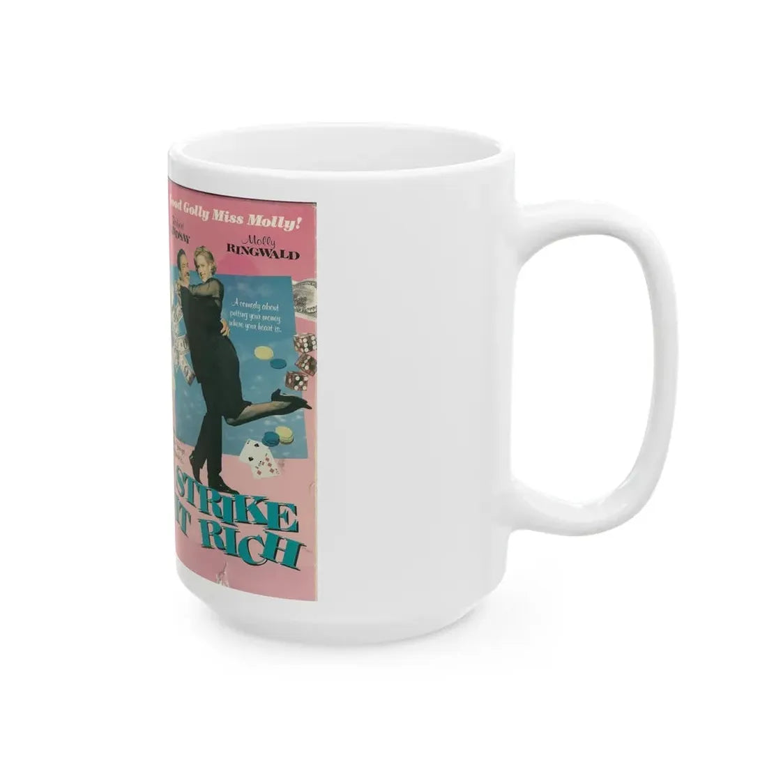 STRIKE IT RICH (VHS COVER) - White Coffee Mug - Go Mug Yourself