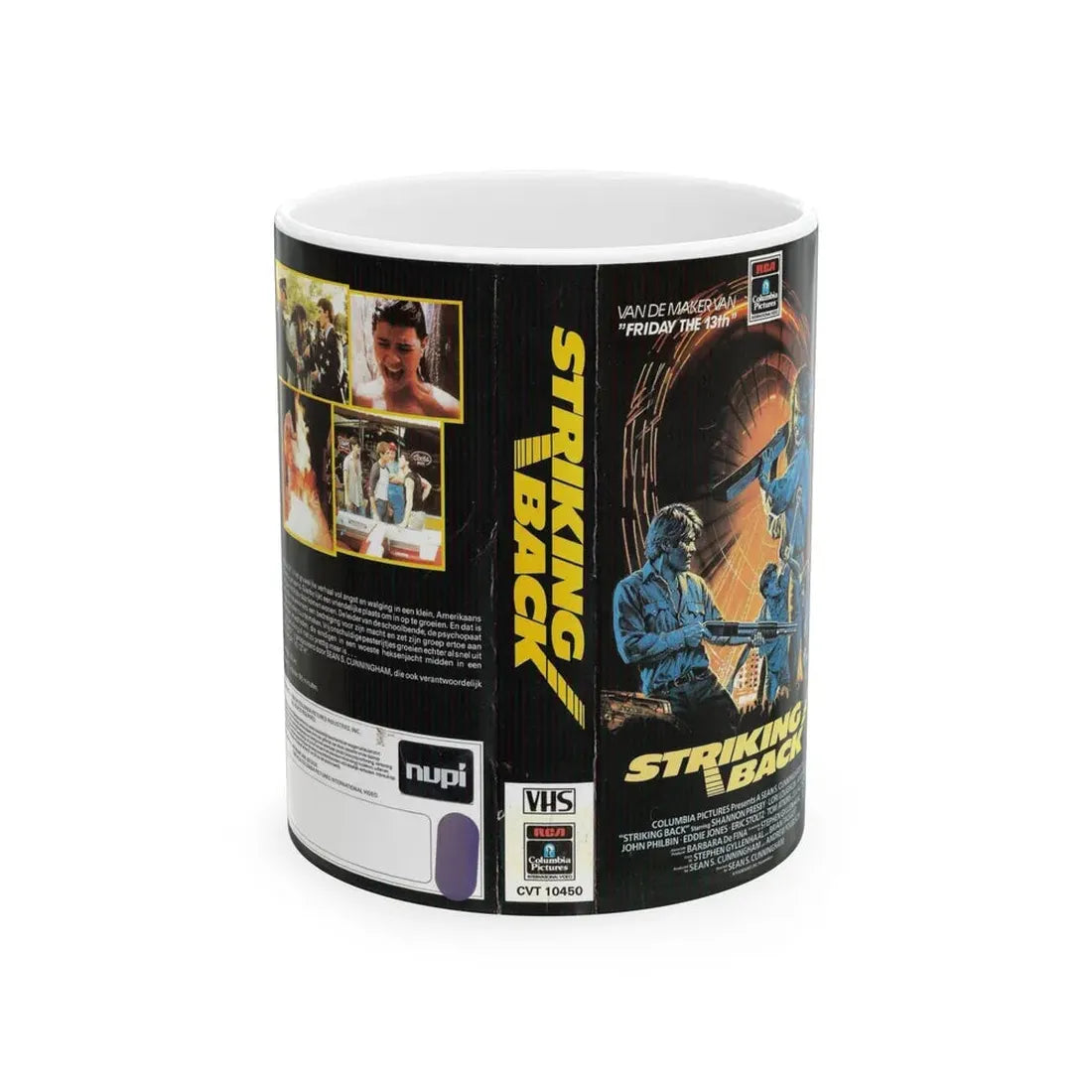 STRIKING BACK (VHS COVER) - White Coffee Mug 11oz - Go Mug Yourself
