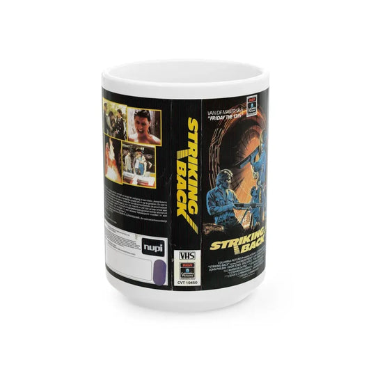 STRIKING BACK (VHS COVER) - White Coffee Mug 15oz - Go Mug Yourself