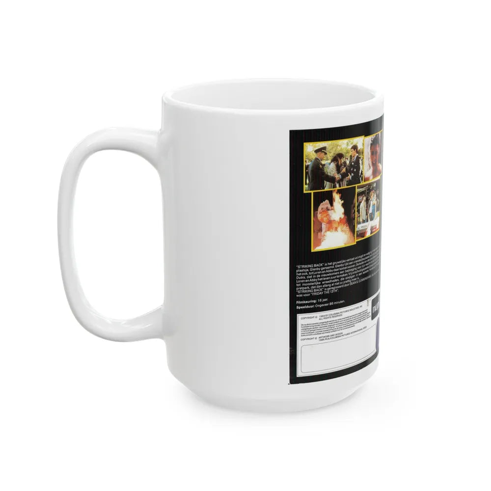 STRIKING BACK (VHS COVER) - White Coffee Mug-Go Mug Yourself