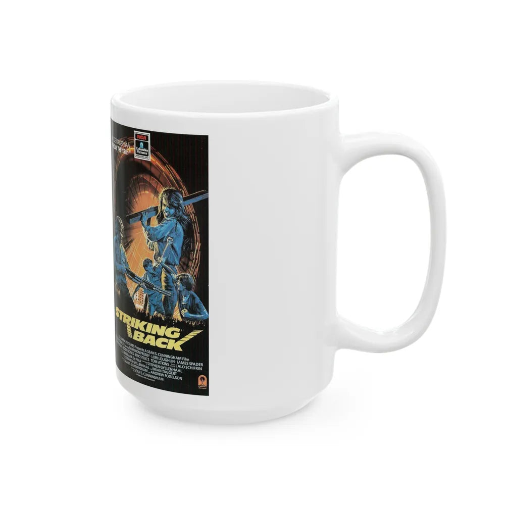 STRIKING BACK (VHS COVER) - White Coffee Mug-Go Mug Yourself