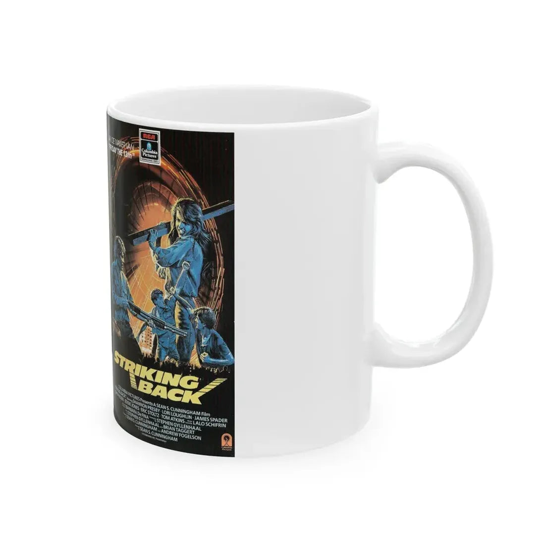 STRIKING BACK (VHS COVER) - White Coffee Mug - Go Mug Yourself