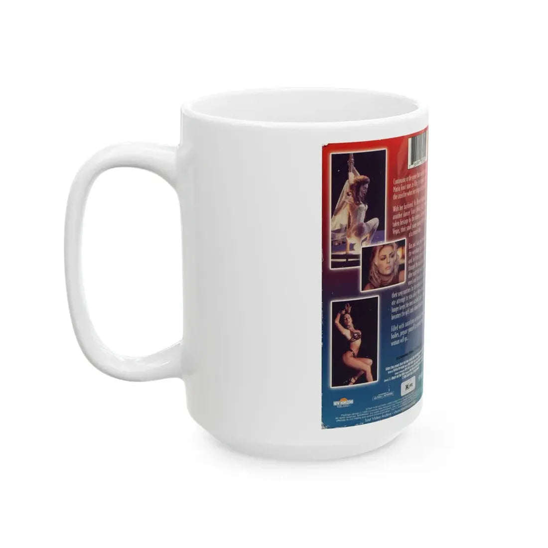 STRIP FOR ACTION (VHS COVER) - White Coffee Mug - Go Mug Yourself