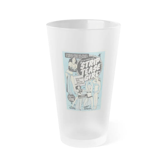 STRIP TEASE GIRL 1952 Movie Poster - Frosted Pint Glass 16oz-Go Mug Yourself