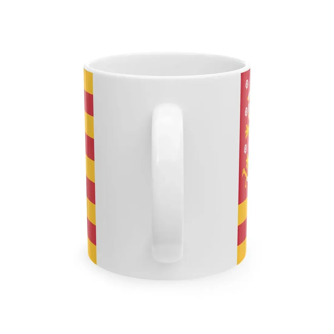 Striped Flag of Finland unofficial (Finland) White Coffee Mug - Go Mug Yourself
