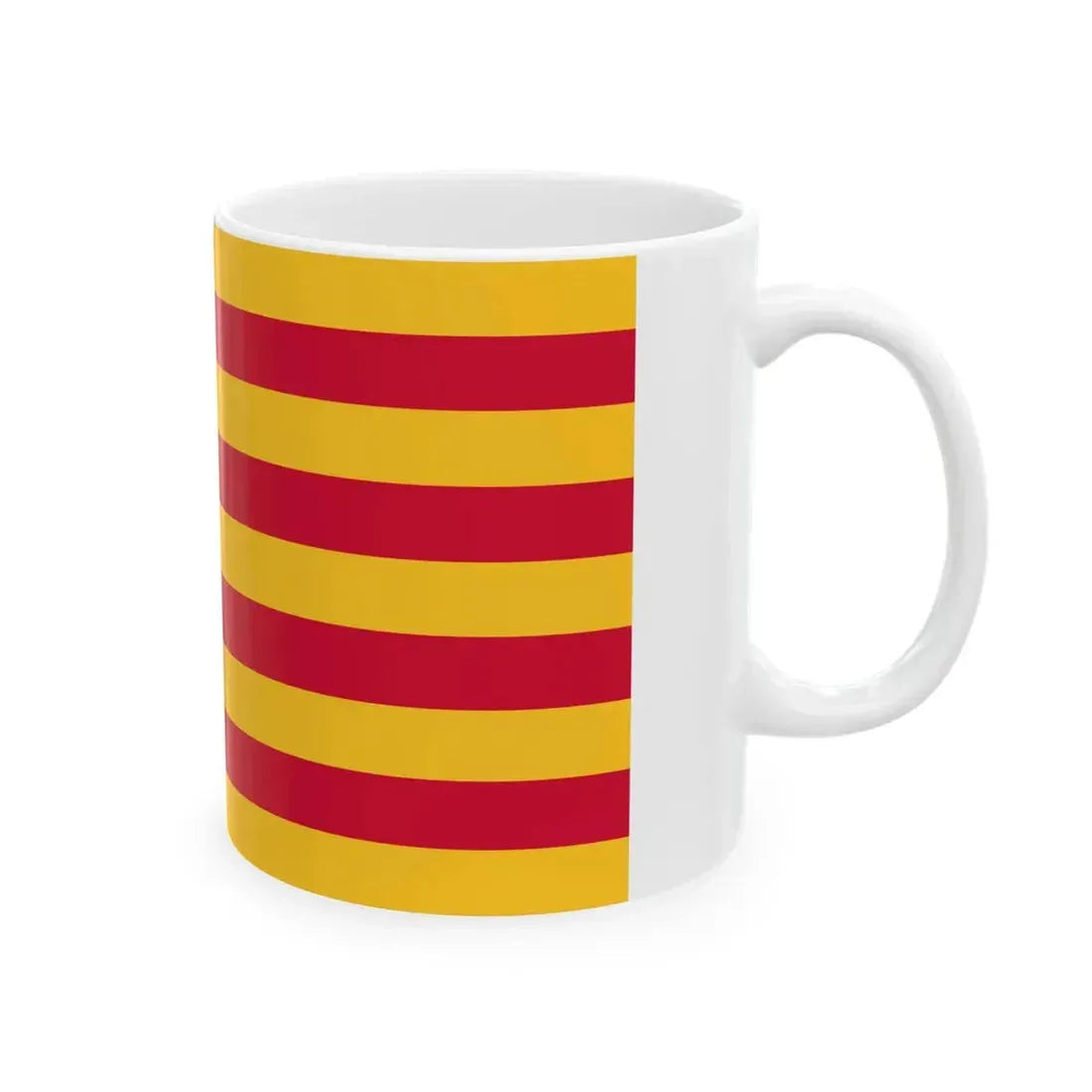 Striped Flag of Finland unofficial (Finland) White Coffee Mug - Go Mug Yourself