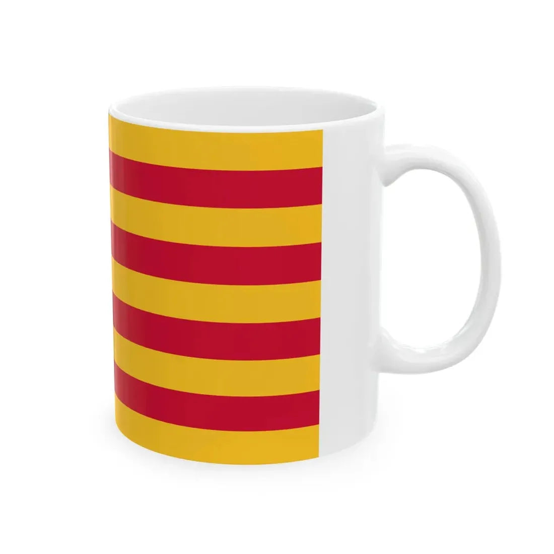 Striped Flag of Finland unofficial (Finland) White Coffee Mug - Go Mug Yourself