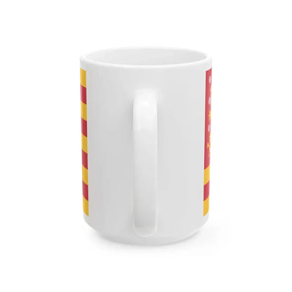 Striped Flag of Finland unofficial (Finland) White Coffee Mug - Go Mug Yourself