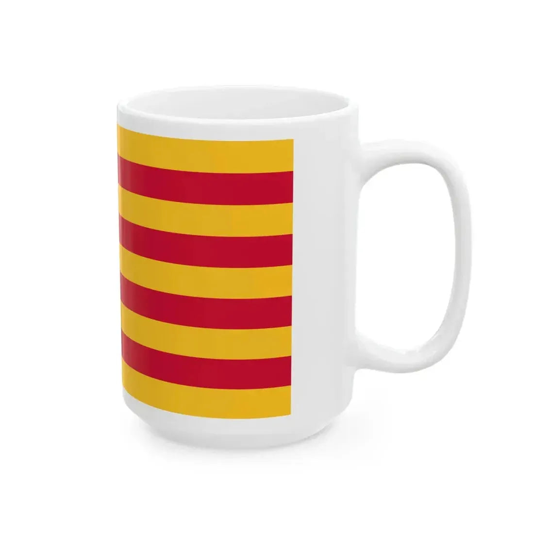 Striped Flag of Finland unofficial (Finland) White Coffee Mug - Go Mug Yourself