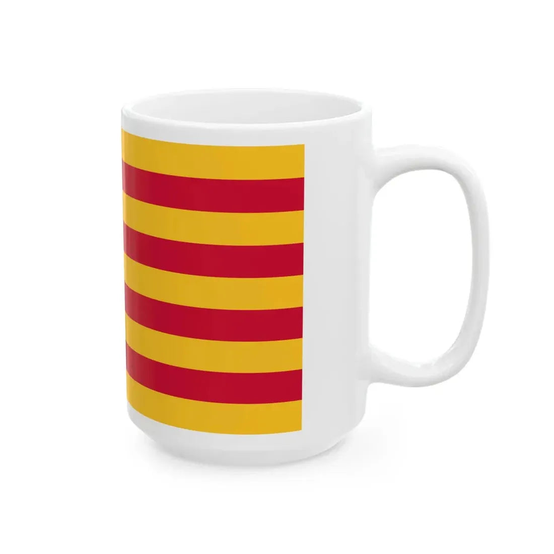 Striped Flag of Finland unofficial (Finland) White Coffee Mug - Go Mug Yourself