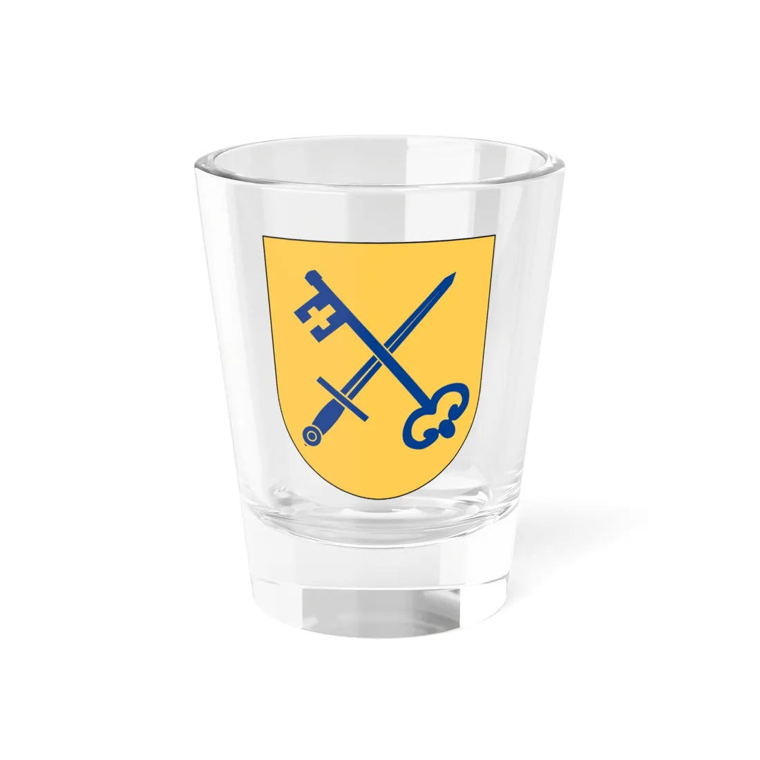 Strängnäs stift vapen (Sweden) (Coat of Arms) Shot Glass 1.5oz 1.5oz - Go Mug Yourself