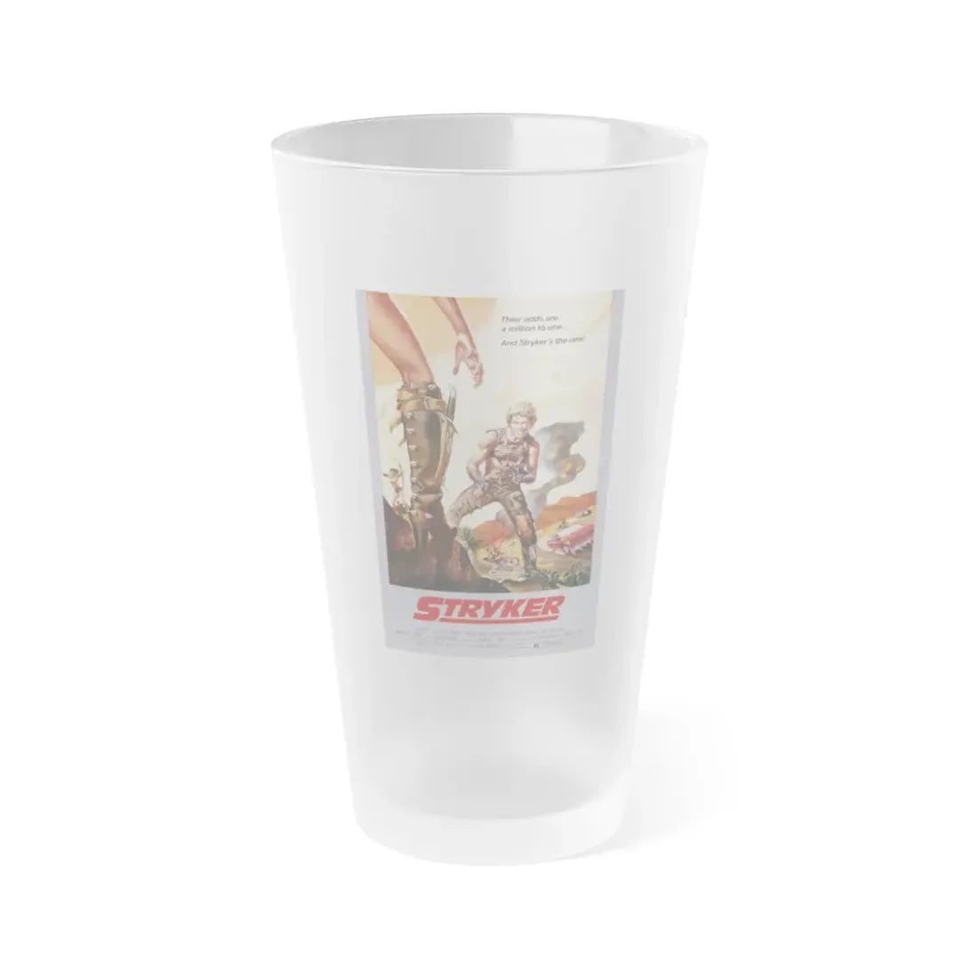 STRYKER 1983 Movie Poster - Frosted Pint Glass 16oz Default Title - Go Mug Yourself