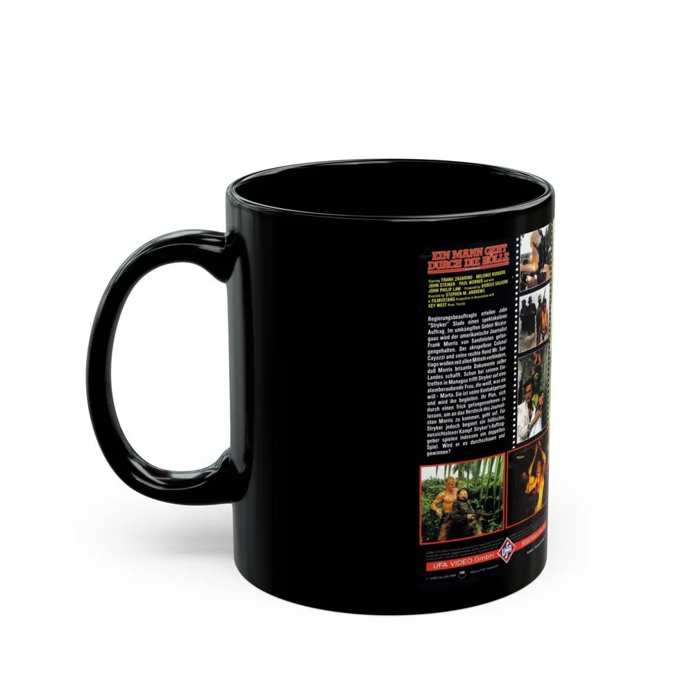 STRYKER GERMAN (VHS COVER) - Black Coffee Mug-Go Mug Yourself