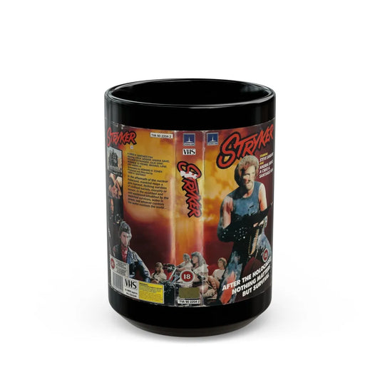 STRYKER STEVE SANDOR (VHS COVER) - Black Coffee Mug-15oz-Go Mug Yourself