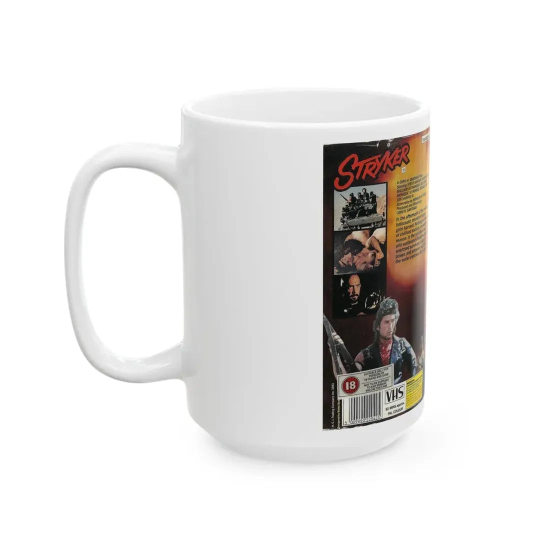STRYKER STEVE SANDOR (VHS COVER) - White Coffee Mug - Go Mug Yourself