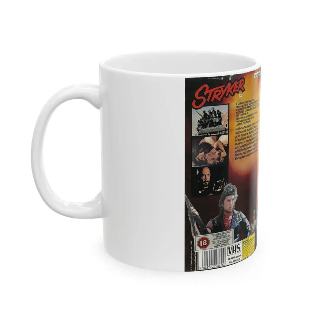 STRYKER STEVE SANDOR (VHS COVER) - White Coffee Mug - Go Mug Yourself
