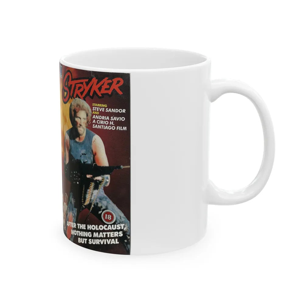 STRYKER STEVE SANDOR (VHS COVER) - White Coffee Mug-Go Mug Yourself