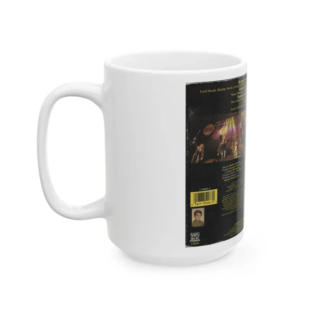 STRYPER IN THE BEGINNING version 2 (VHS COVER) - White Coffee Mug - Go Mug Yourself