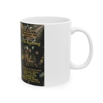 STRYPER IN THE BEGINNING version 2 (VHS COVER) - White Coffee Mug-Go Mug Yourself