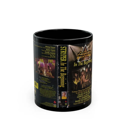 STRYPER IN THE BEGINNING (VHS COVER) - Black Coffee Mug 11oz - Go Mug Yourself