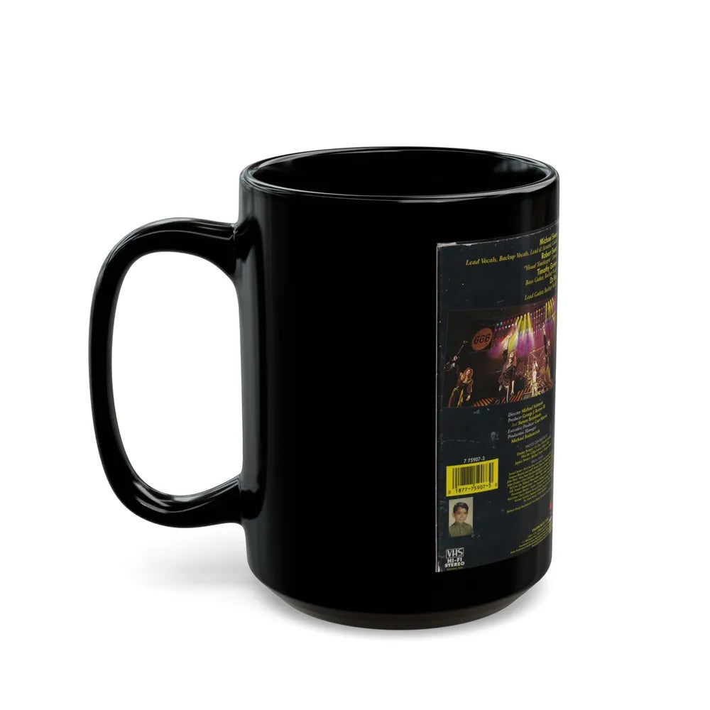 STRYPER IN THE BEGINNING (VHS COVER) - Black Coffee Mug-Go Mug Yourself