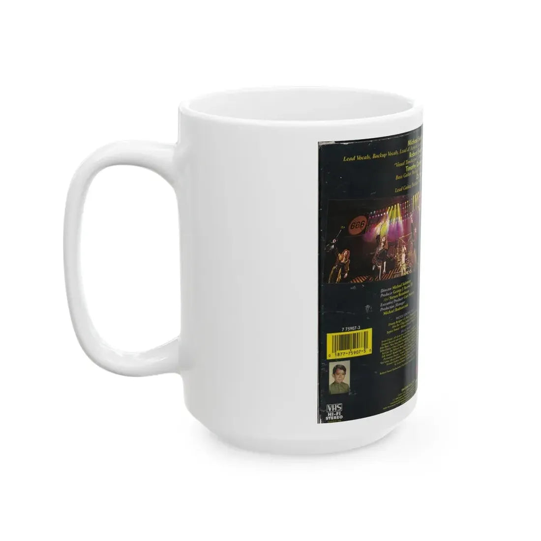 STRYPER IN THE BEGINNING (VHS COVER) - White Coffee Mug - Go Mug Yourself
