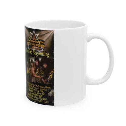 STRYPER IN THE BEGINNING (VHS COVER) - White Coffee Mug - Go Mug Yourself