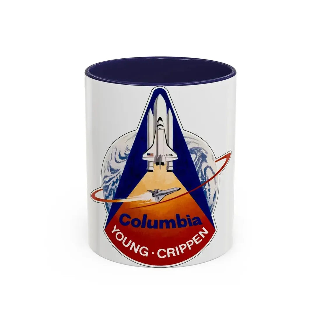 STS 1 (NASA) Accent Coffee Mug 11oz Navy - Go Mug Yourself