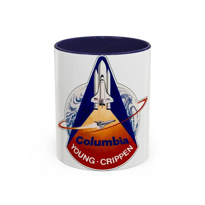 STS 1 (NASA) Accent Coffee Mug 11oz Navy - Go Mug Yourself