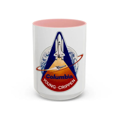 STS 1 (NASA) Accent Coffee Mug 15oz Pink - Go Mug Yourself