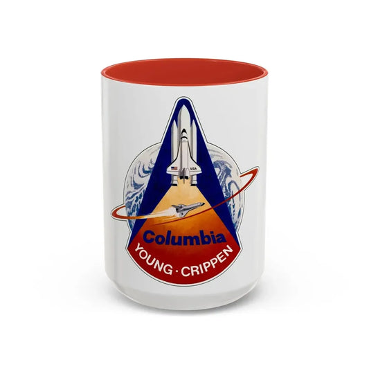 STS 1 (NASA) Accent Coffee Mug 15oz Red - Go Mug Yourself