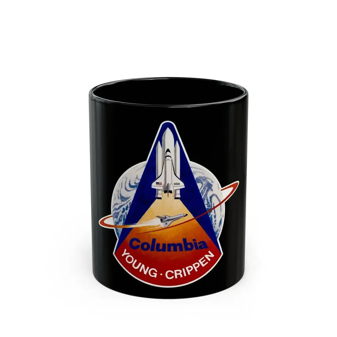 STS 1 (NASA) Black Coffee Mug 11oz - Go Mug Yourself