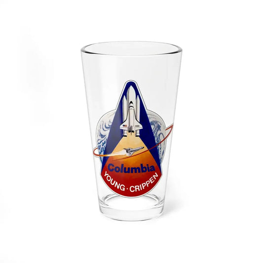 STS 1 (NASA) Pint Glass 16oz 16oz - Go Mug Yourself