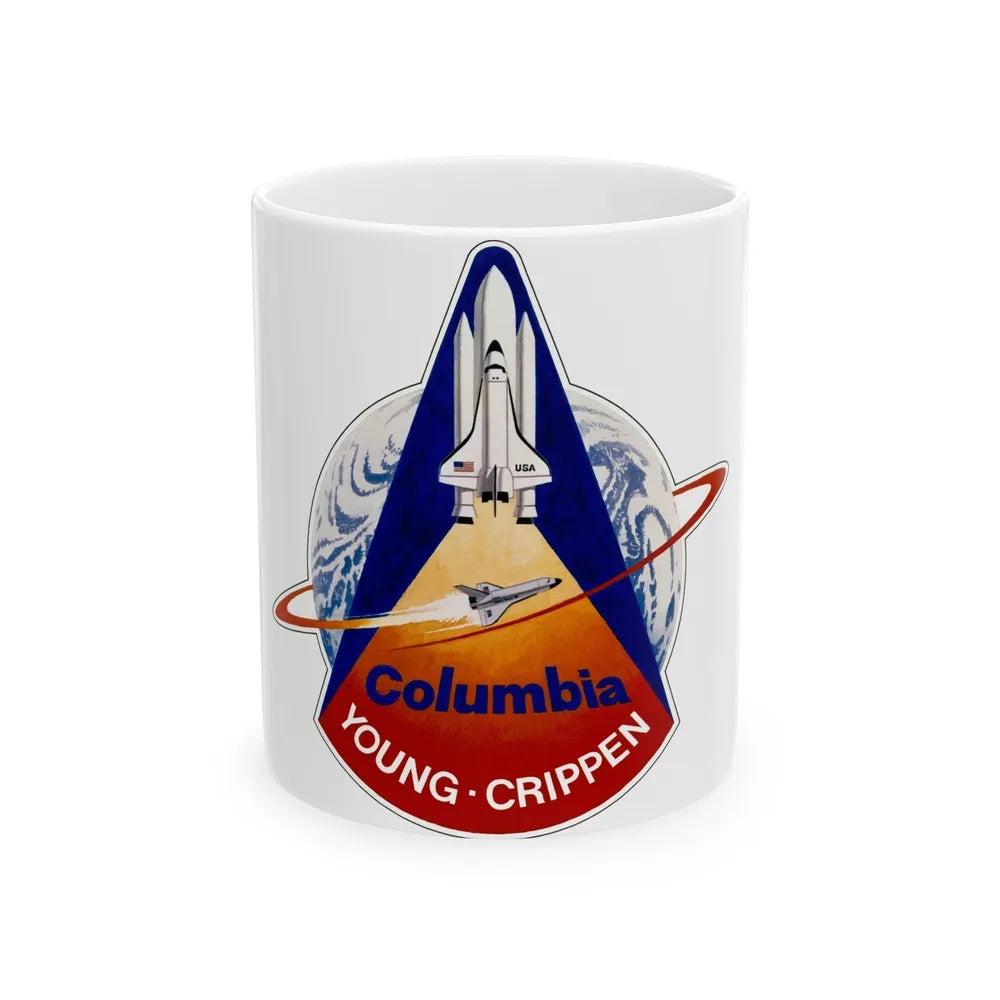 STS 1 (NASA) White Coffee Mug-11oz-Go Mug Yourself