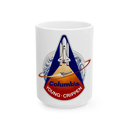 STS 1 (NASA) White Coffee Mug 15oz - Go Mug Yourself