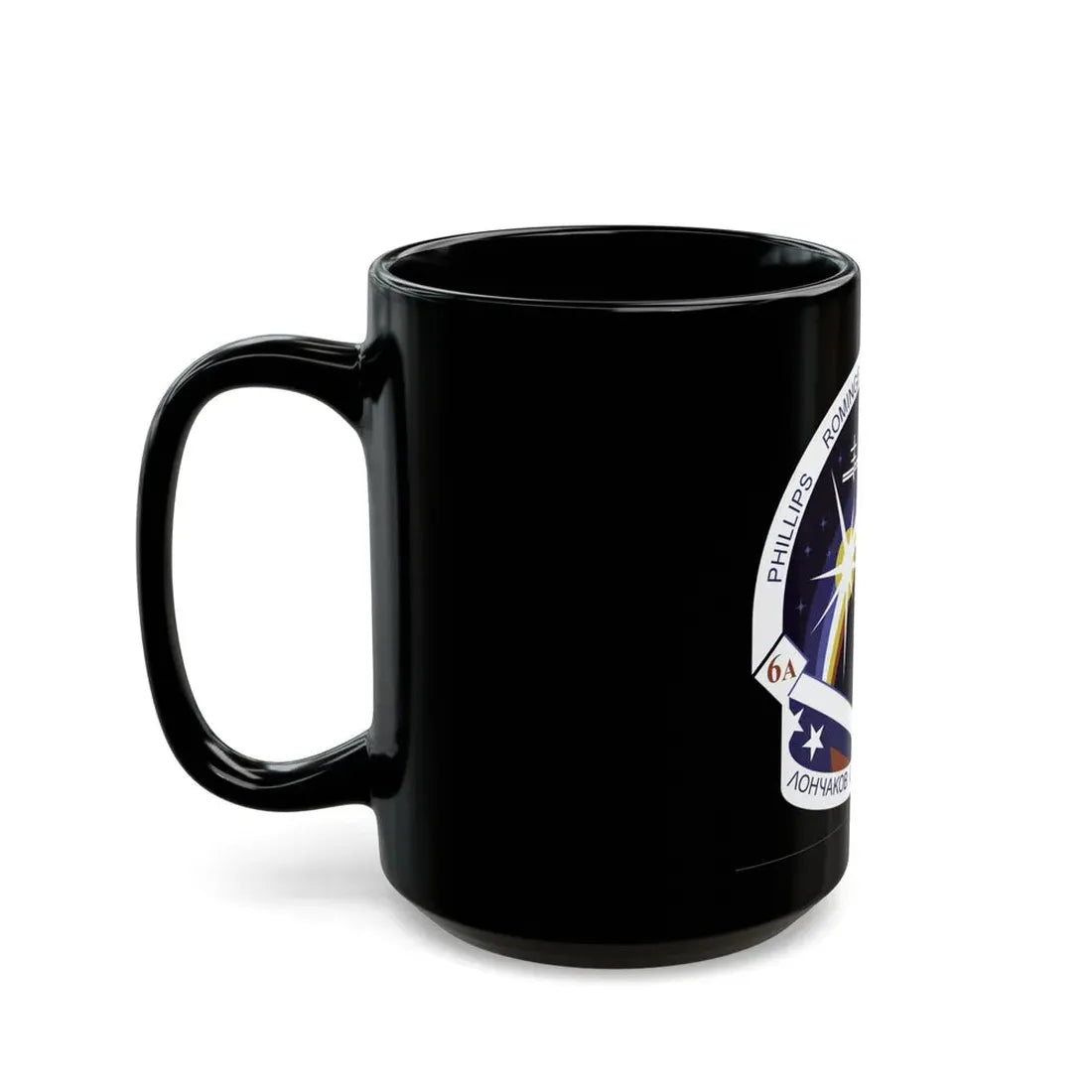 STS 100 (NASA) Black Coffee Mug - Go Mug Yourself
