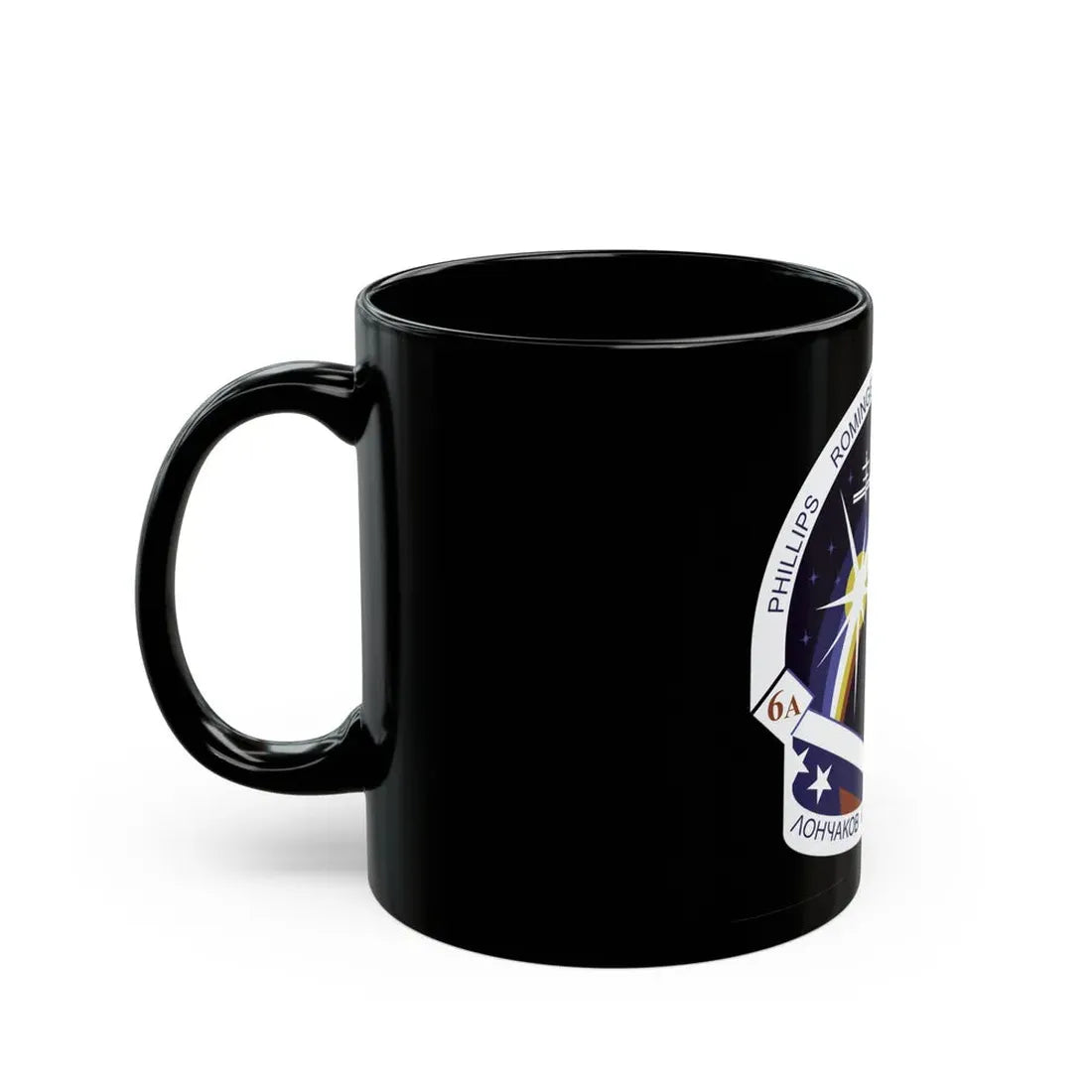 STS 100 (NASA) Black Coffee Mug - Go Mug Yourself