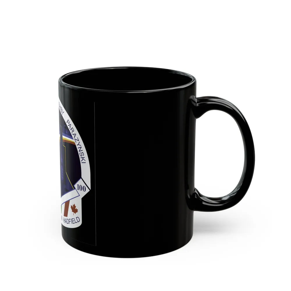 STS 100 (NASA) Black Coffee Mug-Go Mug Yourself