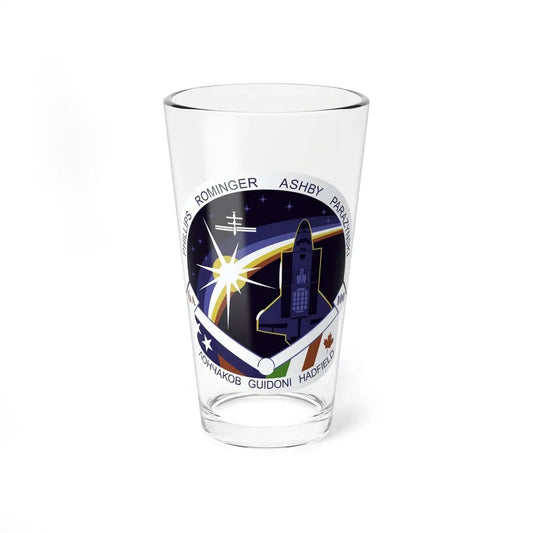 STS 100 (NASA) Pint Glass 16oz 16oz - Go Mug Yourself