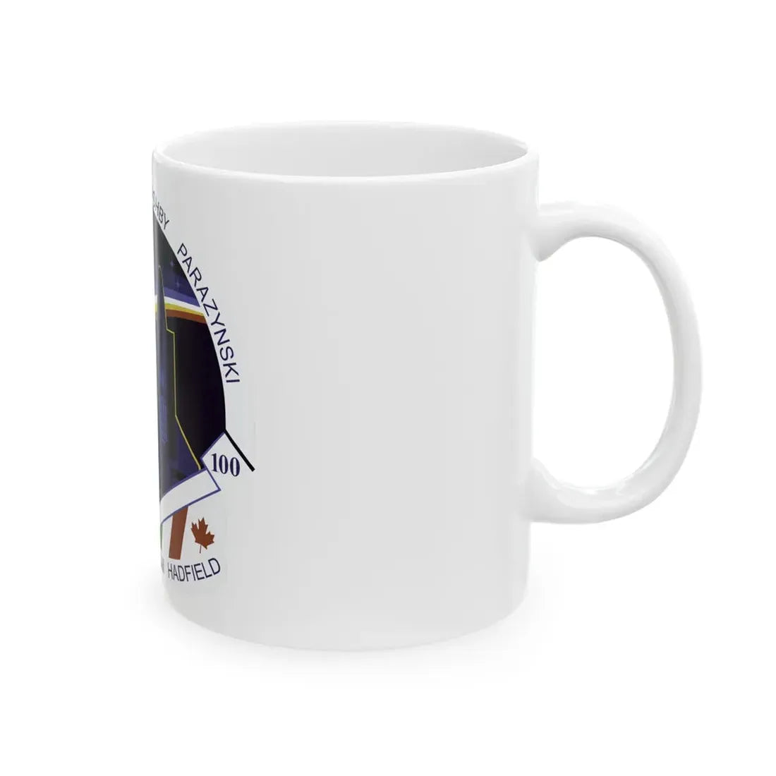 STS 100 (NASA) White Coffee Mug - Go Mug Yourself