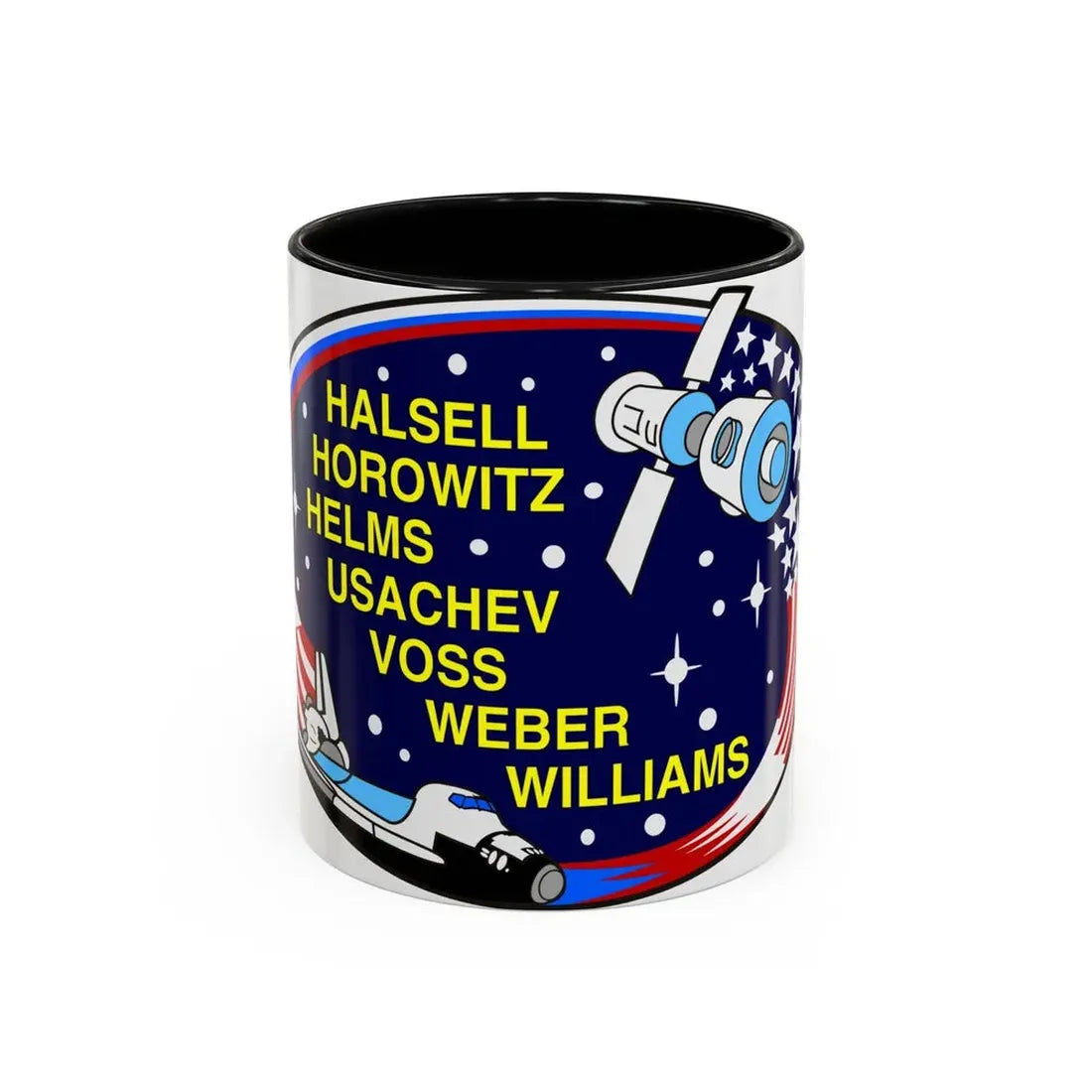 STS 101 (NASA) Accent Coffee Mug 11oz Black - Go Mug Yourself