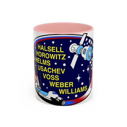 STS 101 (NASA) Accent Coffee Mug 11oz Pink - Go Mug Yourself