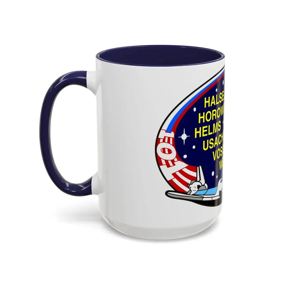 STS 101 (NASA) Accent Coffee Mug - Go Mug Yourself