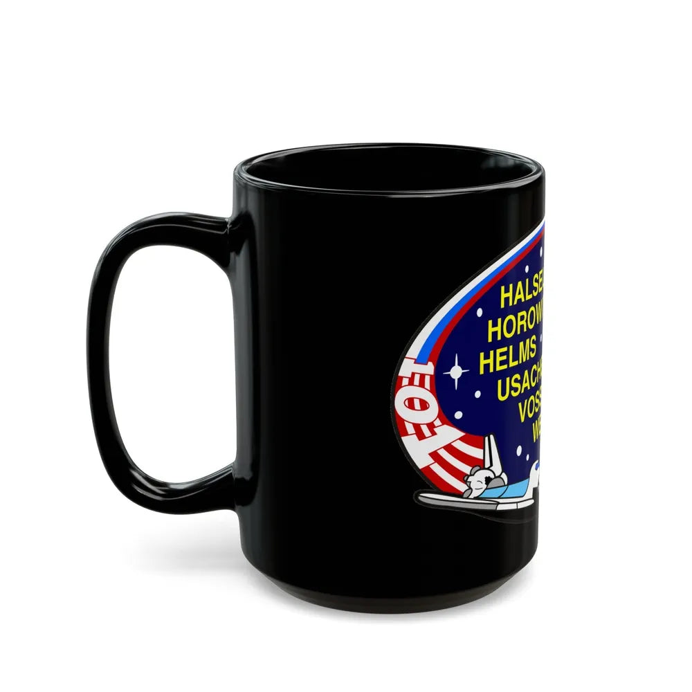 STS 101 (NASA) Black Coffee Mug-Go Mug Yourself