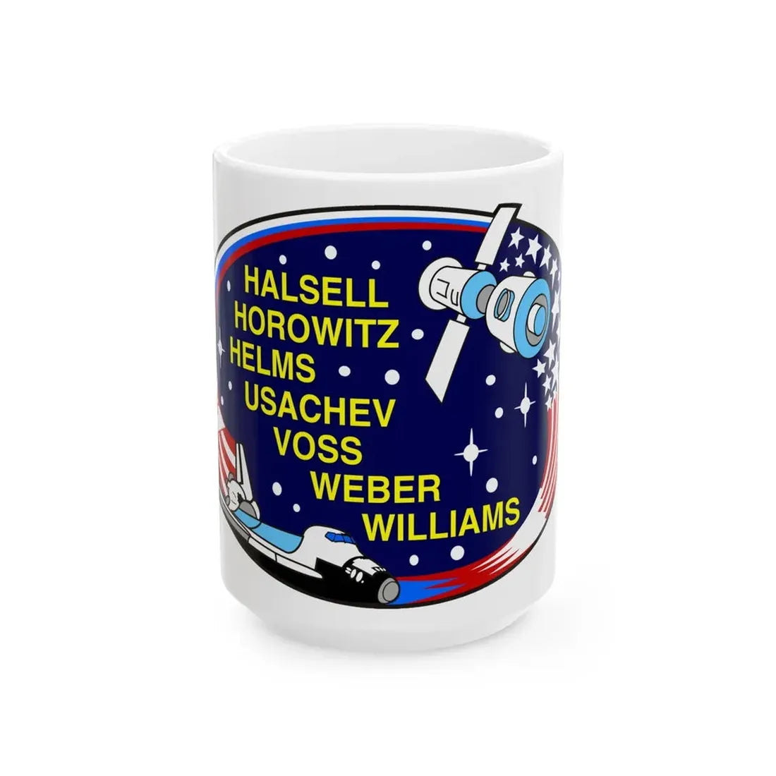 STS 101 (NASA) White Coffee Mug 15oz - Go Mug Yourself