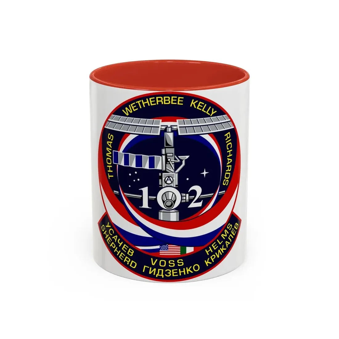 STS 102 (NASA) Accent Coffee Mug 11oz Red - Go Mug Yourself