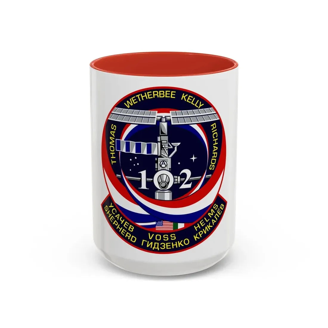STS 102 (NASA) Accent Coffee Mug 15oz Red - Go Mug Yourself