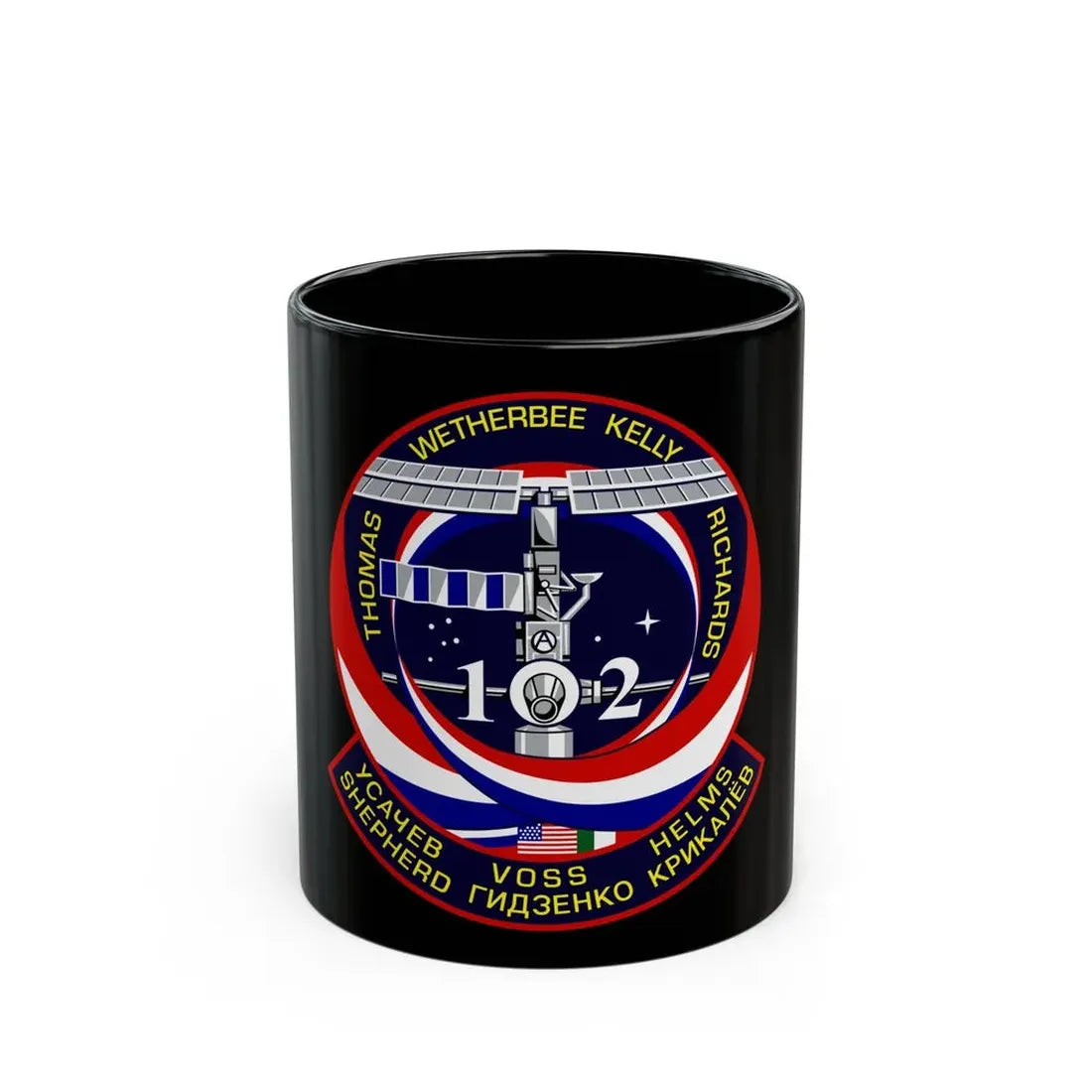 STS 102 (NASA) Black Coffee Mug 11oz - Go Mug Yourself